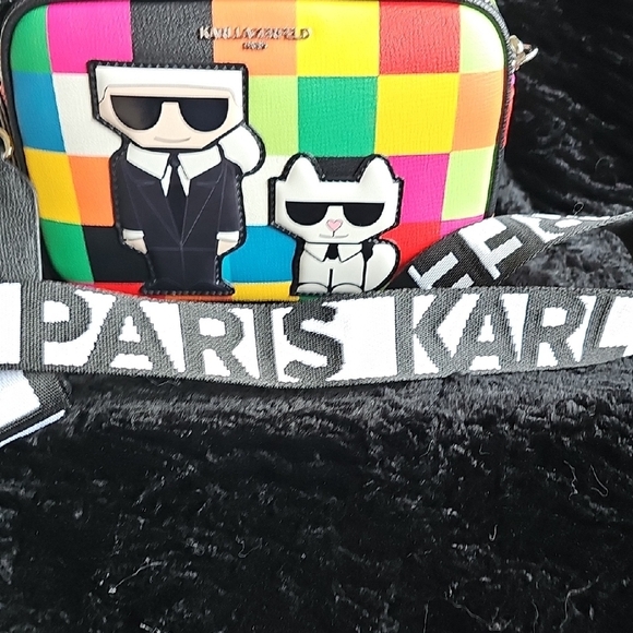 Karl Lagerfeld Multicolor Crossbody Bag NWT and Box - Picture 7 of 12